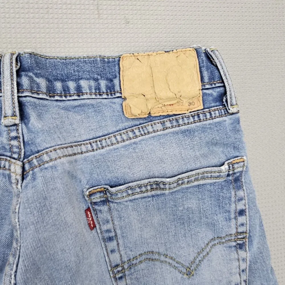 Levi Strauss 505 Red Tag Jeans Men's 31x30 Medium Blue Classic Fit Denim Pants